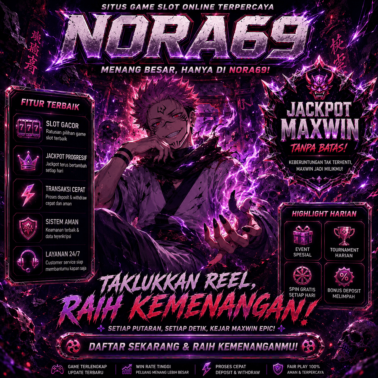 NORA69 ( ͜.人 ͜.) Game Slot Online Favorit dengan Tampilan Ringan